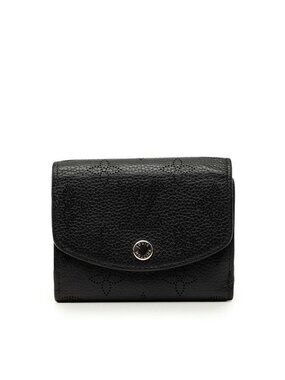 Louis Vuitton Monogram Mahina Portefeuille Iris XS Trifold Wallet Noir Black